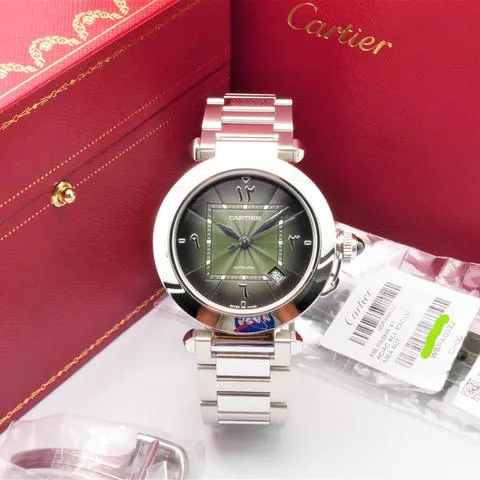 Cartier Pasha WSPA0022 41mm Stainless steel Green