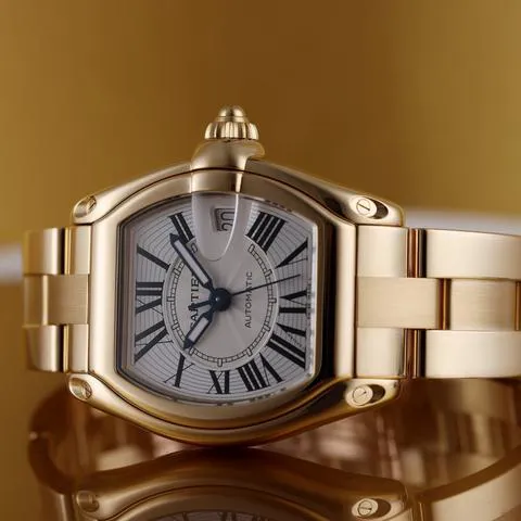 Cartier Roadster 2524 37mm Yellow gold Silver 1