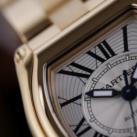 Cartier Roadster 2524 37mm Yellow gold Silver 2