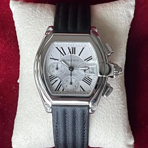 Cartier Roadster 2618 40mm Stainless steel White