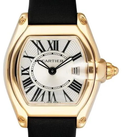 Cartier Roadster W62018Y5 31mm Yellow gold Silver