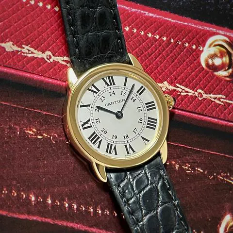 Cartier Ronde Solo de Cartier W6700355 29mm Yellow gold Silver