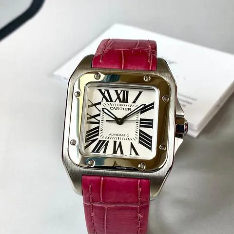 Cartier Santos 100 2878 33mm Stainless steel Silver