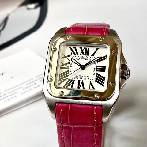 Cartier Santos 100 2878 33mm Stainless steel Silver 9