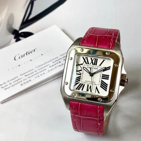 Cartier Santos 100 2878 33mm Stainless steel Silver 13