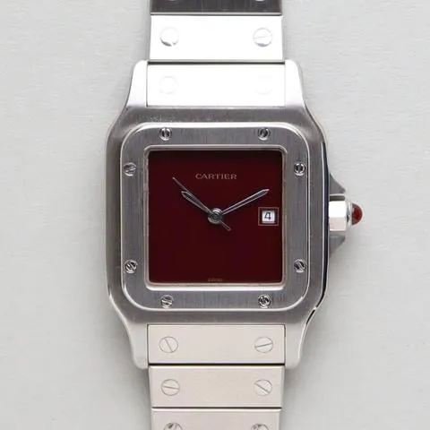 Cartier Santos 2960 29mm Stainless steel Red