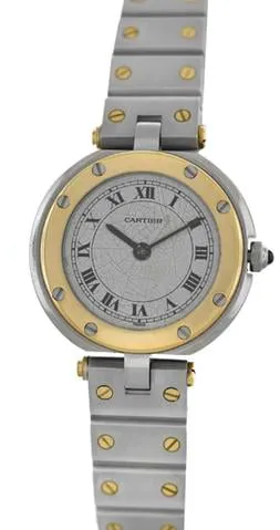 Cartier Santos 8191 27mm Yellow gold and Stainless steel White