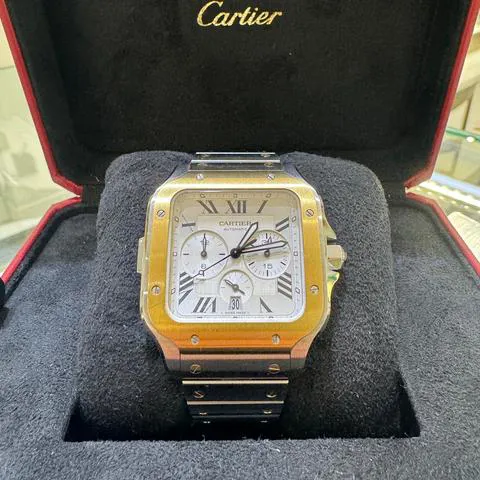 Cartier Santos W2SA0008 43.3mm Yellow gold and Stainless steel Silver 6