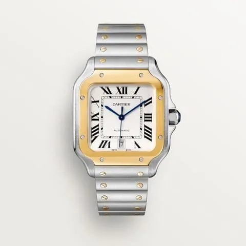 Cartier Santos W2SA0009 40mm Yellow gold and Stainless steel Silver