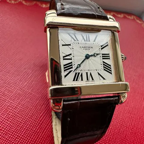 Cartier Tank 2684G 37mm Rose gold Silver