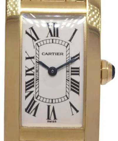 Cartier Tank Américaine 1710 19mm Yellow gold Silver