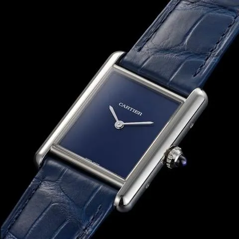 Cartier Tank WSTA0055 25.5mm Stainless steel Blue