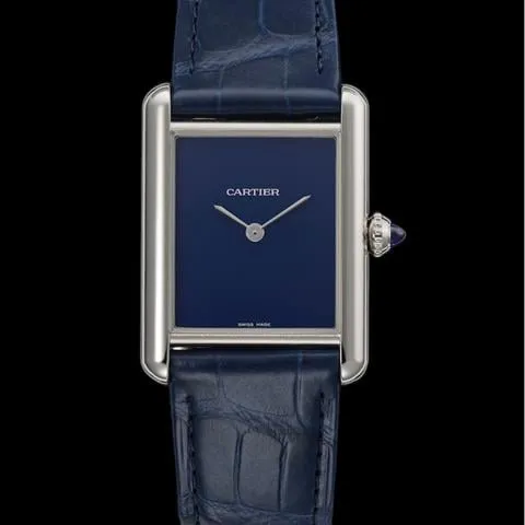 Cartier Tank WSTA0055 25.5mm Stainless steel Blue 1