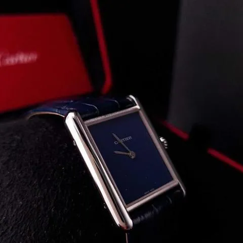 Cartier Tank WSTA0055 25.5mm Stainless steel Blue 7