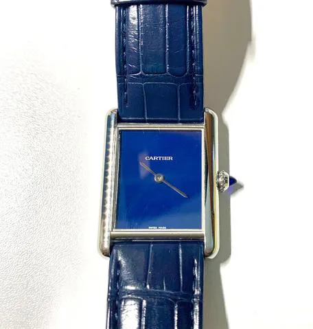 Cartier Tank WSTA0055 25.5mm Stainless steel Blue 4