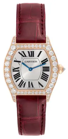 Cartier Tortue WA507031 28mm Rose gold Silver 1