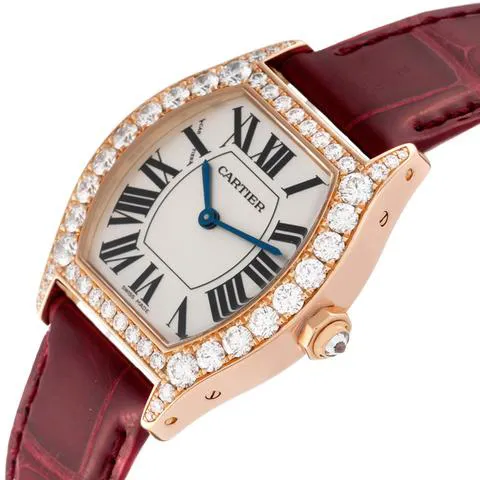 Cartier Tortue WA507031 28mm Rose gold Silver 2