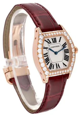 Cartier Tortue WA507031 28mm Rose gold Silver 5