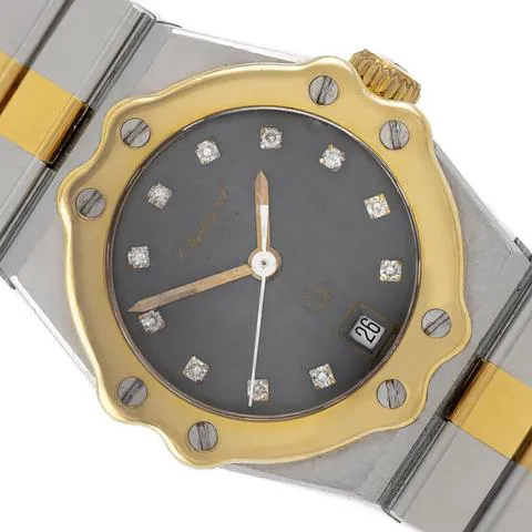 Chopard St. Moritz 8024 24mm Yellow gold and stainless steel Gray