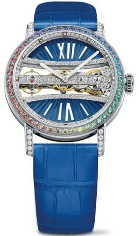 Corum Golden Bridge B113/03852 39mm White gold Blue