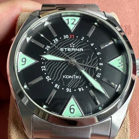 Eterna Kontiki 1595.41 44mm Stainless steel Black