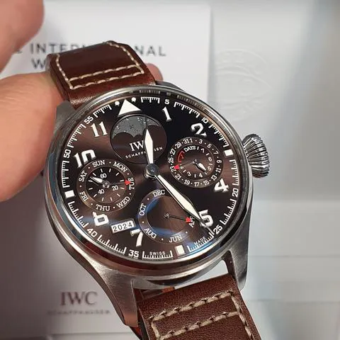 IWC Big Pilot IW503801 46mm Stainless steel Brown