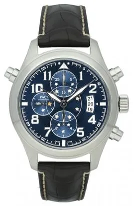 IWC Pilot Double Chronograph IW371807 44mm Stainless steel Blue