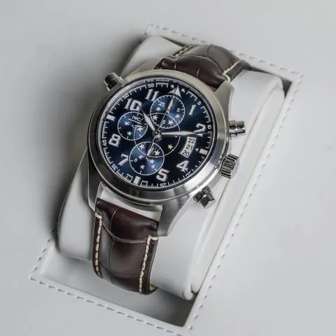 IWC Pilot Double Chronograph IW371807 44mm Stainless steel Blue 1