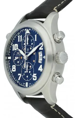 IWC Pilot Double Chronograph IW371807 44mm Stainless steel Blue 2