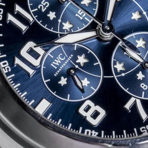 IWC Pilot Double Chronograph IW371807 44mm Stainless steel Blue 4