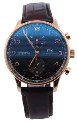 IWC Portugieser IW371482 40.9mm Rose gold Black