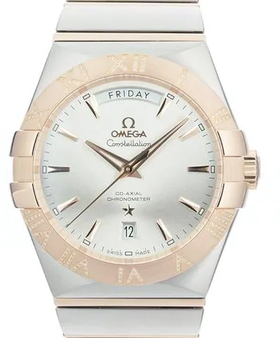 Omega Constellation 123.25.38.22.02.001 38mm Yellow gold and Stainless steel Silver