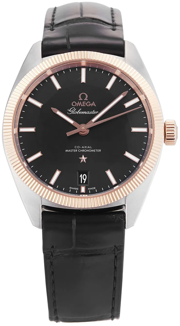 Omega Globemaster 130.23.39.21.03.001 39mm Rose gold and Stainless steel Blue