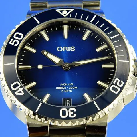 Oris Aquis Date 7769 41.5mm Stainless steel Blue