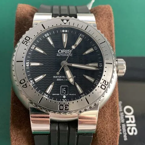 Oris TT1 7533 44mm Stainless steel Blue