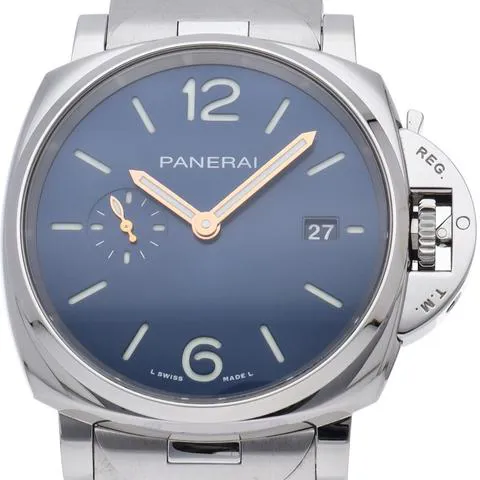 Panerai Luminor Marina PAM 01124 42mm Stainless steel Blue