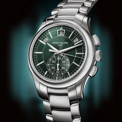 Patek Philippe Annual Calendar Chronograph 5905/1A-001 42mm Stainless steel Green 2