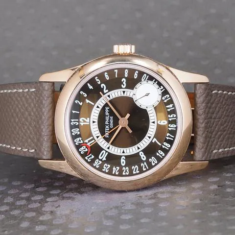 Patek Philippe Calatrava 6000R-001 37mm Rose gold Brown