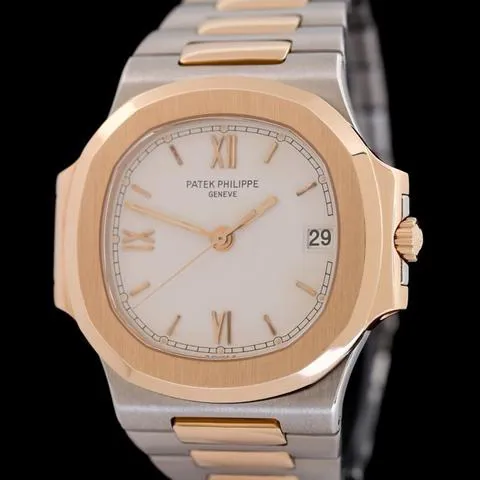 Patek Philippe Nautilus 3800 37mm Yellow gold and Stainless steel White