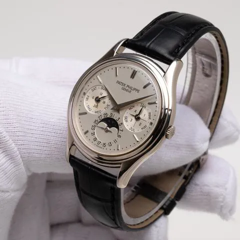 Patek Philippe Perpetual Calendar 3940G 36mm White gold Silver 5