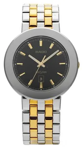 Rado Diastar 152.0343.3 35mm Yellow gold and Stainless steel Black