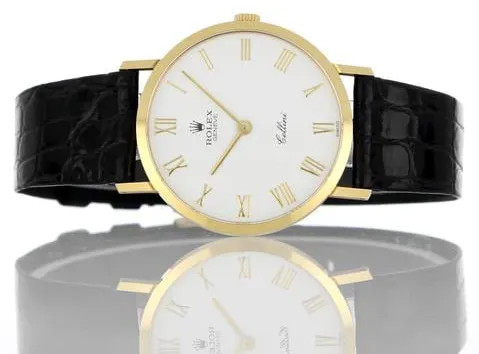 Rolex Cellini 4112 32mm Yellow gold White 3