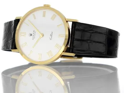 Rolex Cellini 4112 32mm Yellow gold White 4