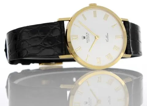 Rolex Cellini 4112 32mm Yellow gold White 5