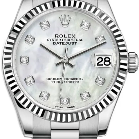 Rolex Datejust 68279 31mm White gold Mother-of-pearl