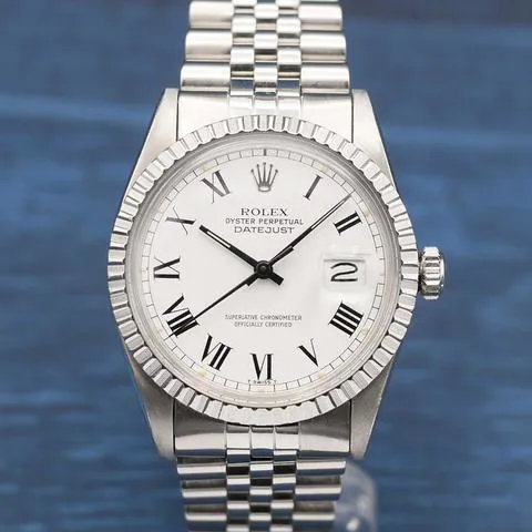 Rolex Datejust 36 16030 36mm Stainless steel White