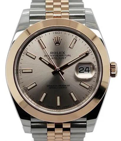 Rolex Datejust 41 126301 41mm Yellow gold and Stainless steel Gray