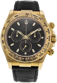 Rolex Daytona 116518 Yellow gold Black Baton