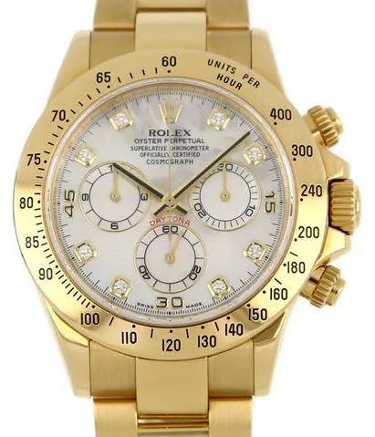 Rolex Daytona 116528 40mm Yellow gold Mother-of-pearl