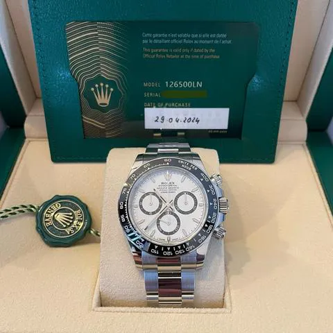 Rolex Daytona 126500LN 40mm Stainless steel White